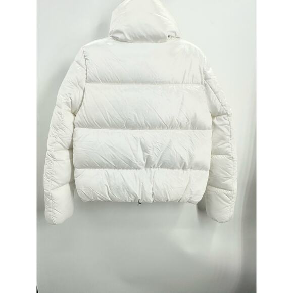 Save The Duck WOMEN'S ANIMAL FREE PUFFER JACKET ISLA IN OFF WHITE Size: M/L - Picture 4 of 10